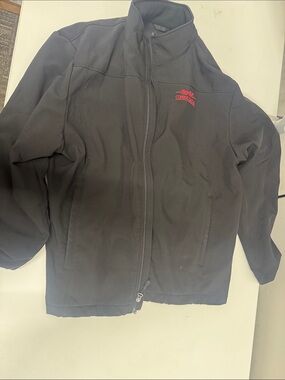 Coca Cola Black Kids Zip-Up Jacket with Red Logo